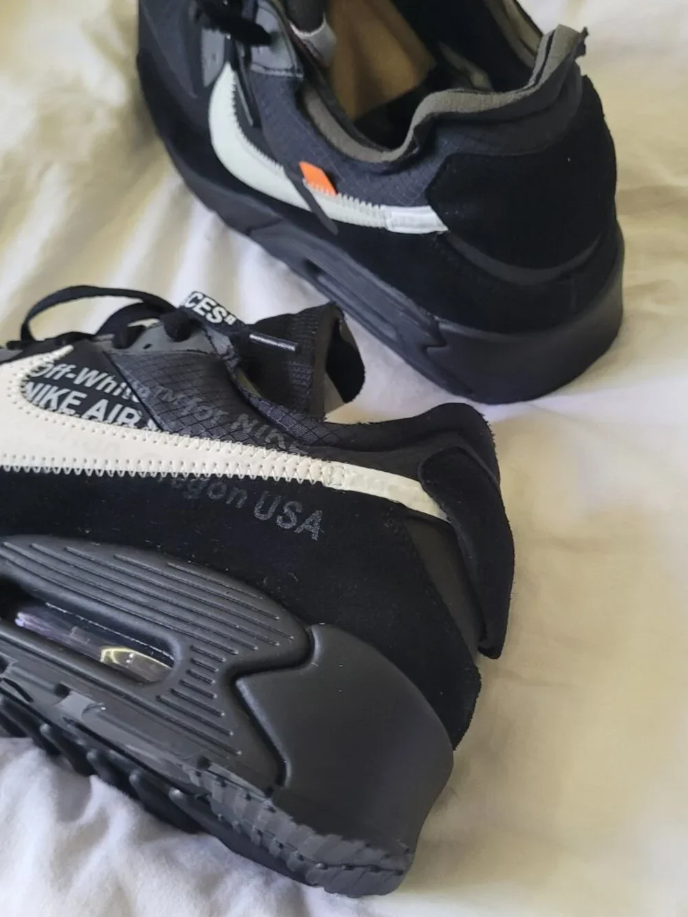 Nike Air Max 90 Off-White Black Excellent++ Mens Size 11 Rare Sneakers